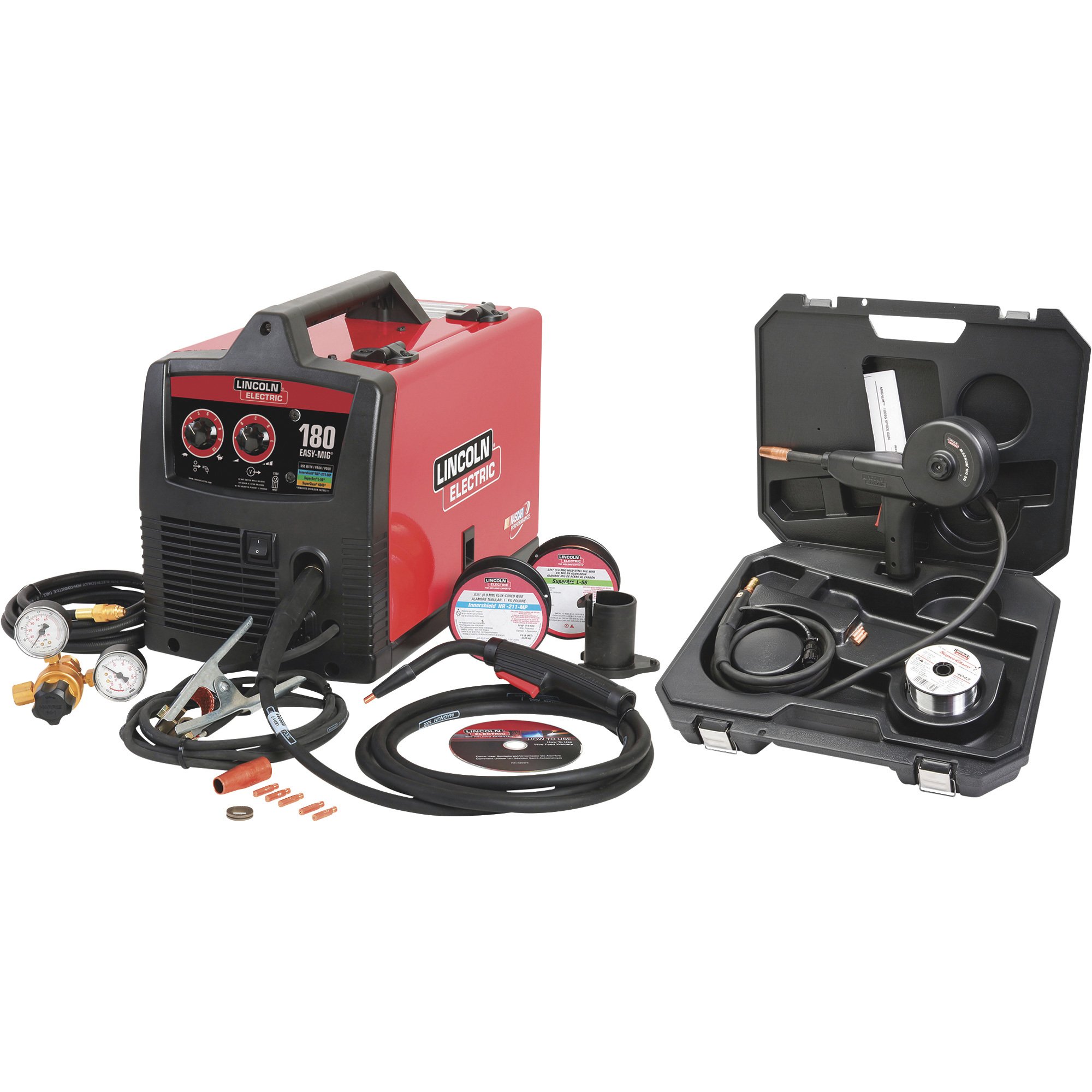 Lincoln Electric 180A Easy MIG Weld Kit — Includes K2532-1 Spool Gun